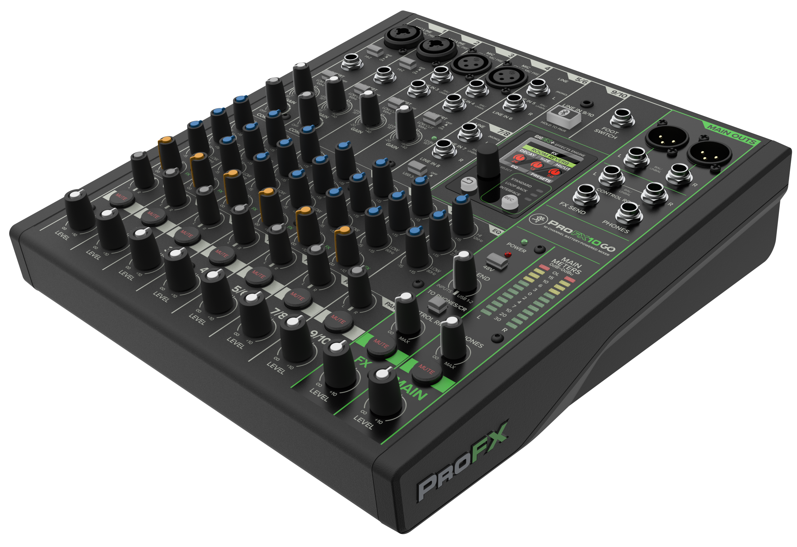 Professional Battery-Powered Mixer MACKIE ProFX10 GO - Image 3