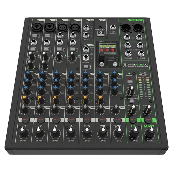 Professional Battery-Powered Mixer MACKIE PROFX10 GO